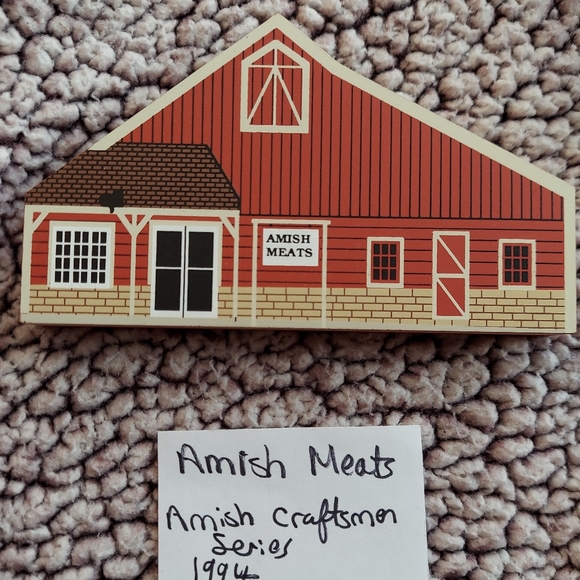 Cat's Meow Village Accents Amish Meats Amish Craftsman Series Cats
